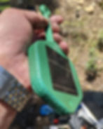 A sensor was burned by the fire, but survived